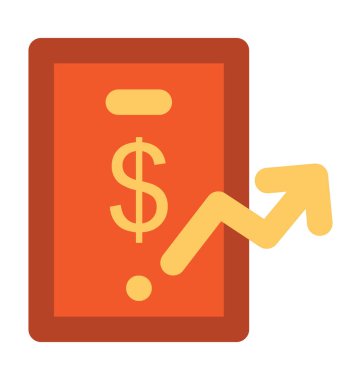 Para birimi değeri kalın vektör simgesi