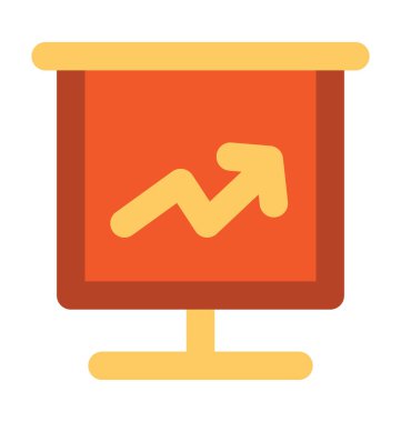 Büyüme grafik kalın vektör simgesi