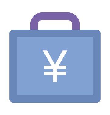 Yen büyük kalın vektör simgesi