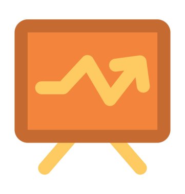 Grafik kartı kalın vektör simgesi