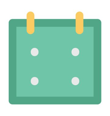 Takvim kalın vektör simgesi