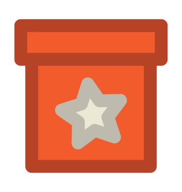 Noel kartı kalın vektör simgesi