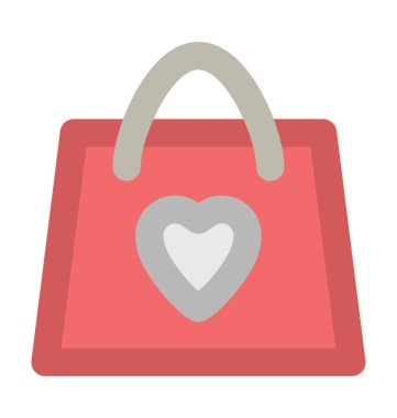 Alışveriş çantası kalın vektör simgesi