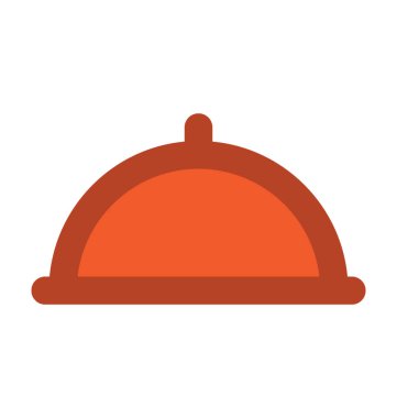 Tabağı kalın vektör simgesi hizmet