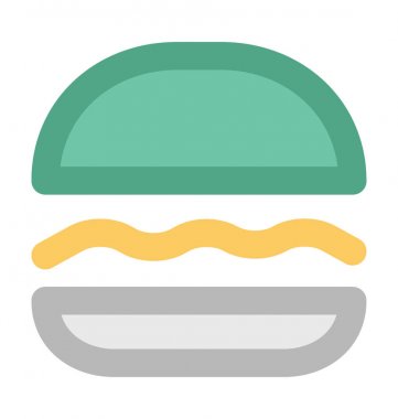 Burger kalın vektör simgesi