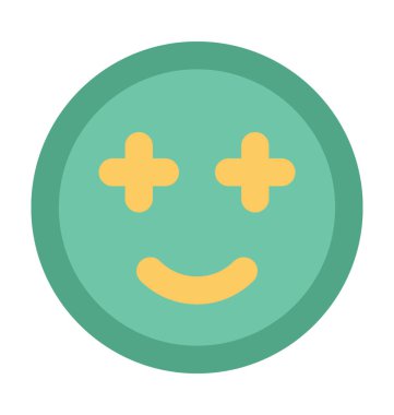 gülen kalın vektör simgesi