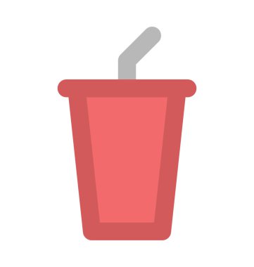 Kağıt bardak kalın vektör simgesi