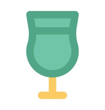 Şarap cam kalın vektör simgesi