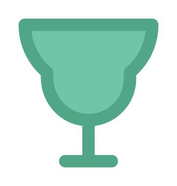 kokteyl kalın vektör simgesi