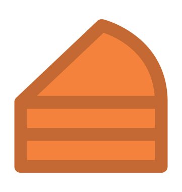 tatlı kalın vektör simgesi