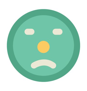 Joker yüz kalın vektör simgesi