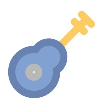 gitar kalın vektör simgesi