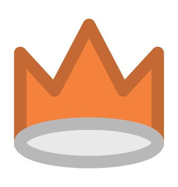 taç koyu vektör simgesi