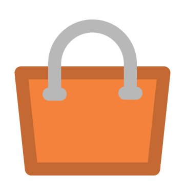 Alışveriş çantası kalın vektör simgesi