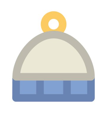 Tabağı kalın vektör simgesi hizmet