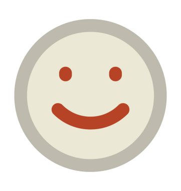 gülen kalın vektör simgesi