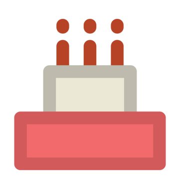 pasta kalın vektör simgesi