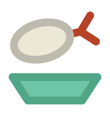 Bacak parçası kalın vektör simgesi