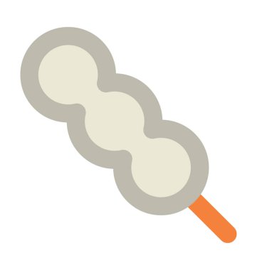 Noel lolipop kalın vektör simgesi