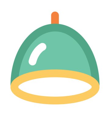 Tabağı kalın vektör simgesi hizmet