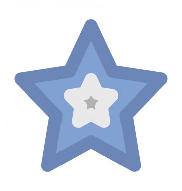 Kalın vektör yıldız simgesi