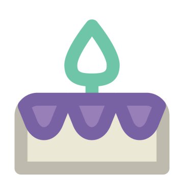 pasta kalın vektör simgesi