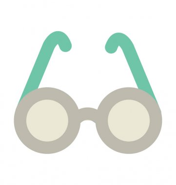 Gözlük kalın vektör simgesi