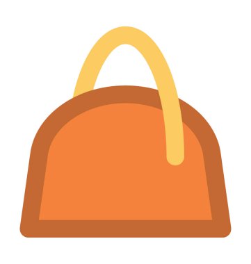 Omuz çantası kalın vektör simgesi