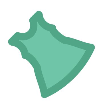 Bebek elbise kalın vektör simgesi