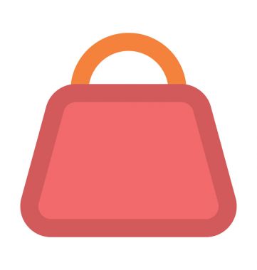 El çanta kalın vektör simgesi