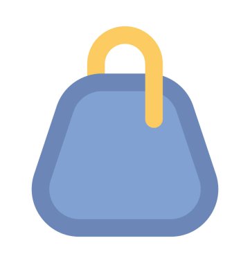 Bayanlar çanta kalın vektör simgesi