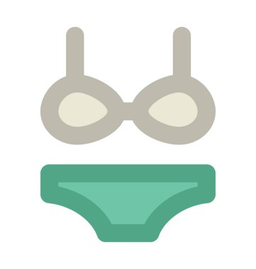 String Bikini kalın vektör simgesi