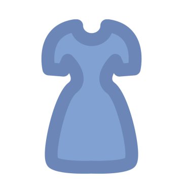 Parti elbise kalın vektör simgesi