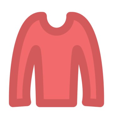 Jumper elbise kalın vektör simgesi