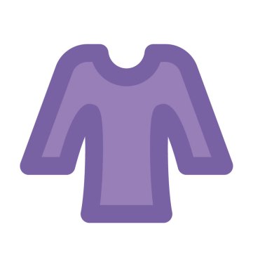 Jumper elbise kalın vektör simgesi