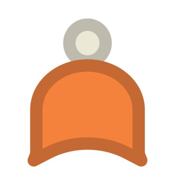 Noel Baba şapkası kalın vektör simgesi