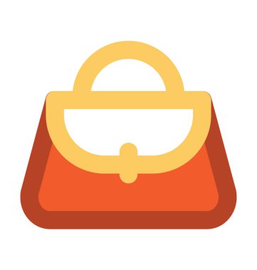 Omuz çantası kalın vektör simgesi