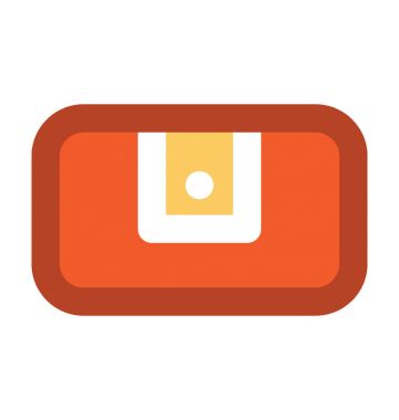 Makyaj seti kalın vektör simgesi