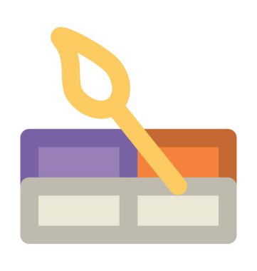 Makyaj seti kalın vektör simgesi