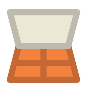 Makyaj seti kalın vektör simgesi