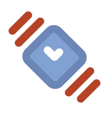 Bilek Watch kalın vektör simgesi