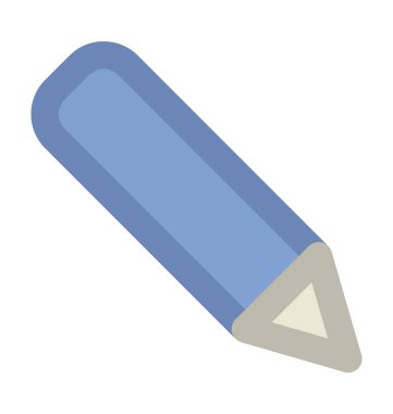 Kaş kalemi kalın vektör simgesi