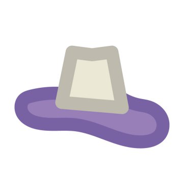 Kovboy şapkası kalın vektör simgesi