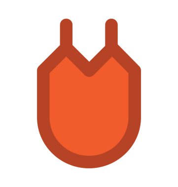 önlük koyu vektör simgesi