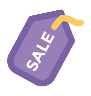 Satılık etiketi kalın vektör simgesi