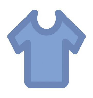 Jumper elbise kalın vektör simgesi