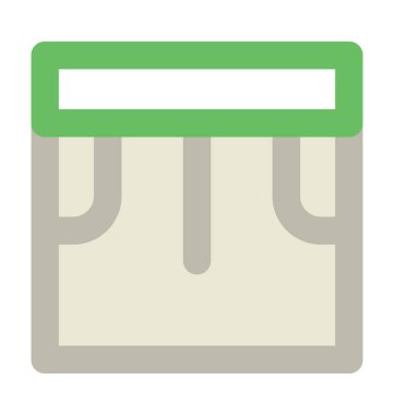 Etek kalın vektör simgesi