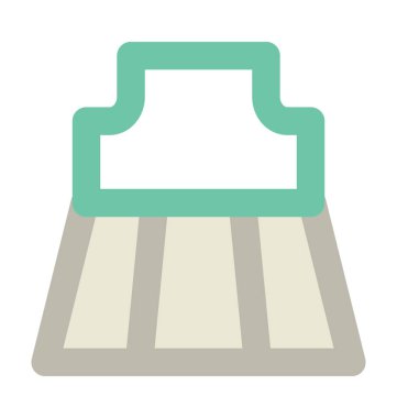 Etek kalın vektör simgesi