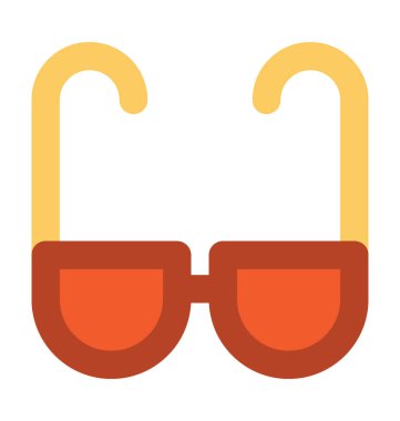 Gözlük kalın vektör simgesi