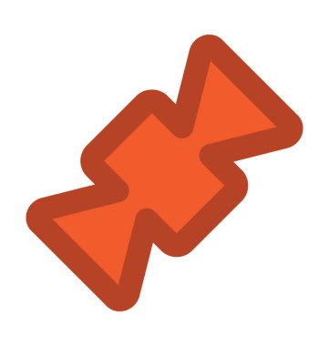 Şerit yay kalın vektör simgesi